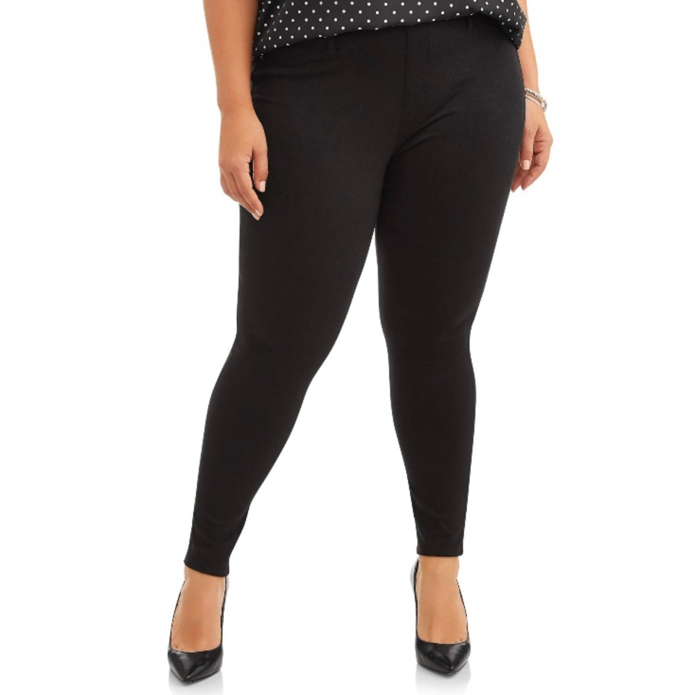 Terra & Sky Black Jeggings 24/26W